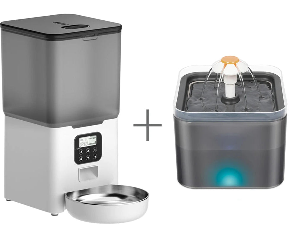 Fresh Flow Smart Pet Fountain - Encourage Healthy Hydration with Continuous Filtered Water, Soothing LED Nightlight & Whisper-Quiet Pump for Peace of Mind