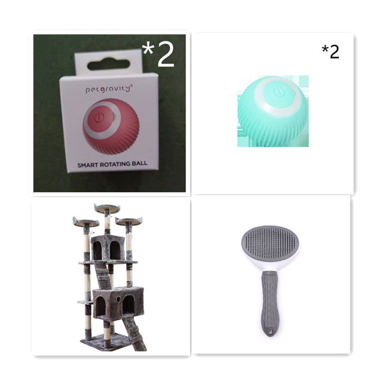 Boredom Relief Smart Rolling Ball for Cats - Engage Hunting Instincts & Mental Stimulation, Whisper-Quiet Automatic Playmate for Happy, Active Felines