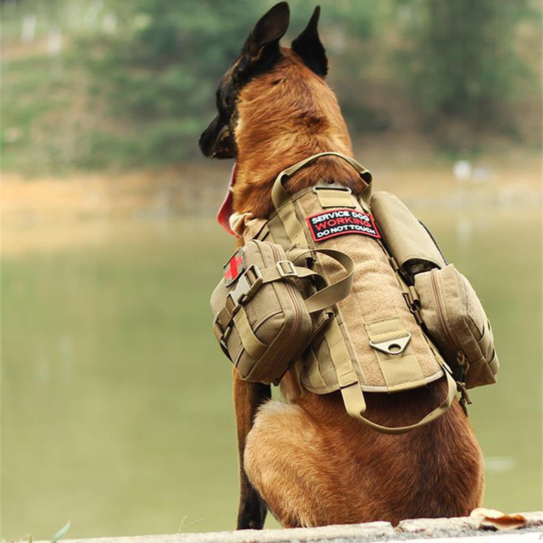 Premium K9 Adventure Vest – Ultimate Comfort & Safety for Your Loyal Guardian. Rugged, Military-Style Outdoor Harness for Hiking, Training, and Daily Bonds