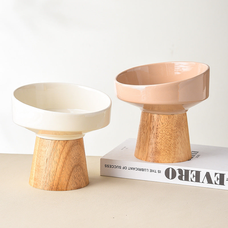 Premium Orthopedic Pet Dining Plate - Stress-Free Comfort for Cats & Puppies, Promotes Healthy Digestion & Posture, Modern Raised Ceramic Design for Happy, Mess-Free Mealtimes