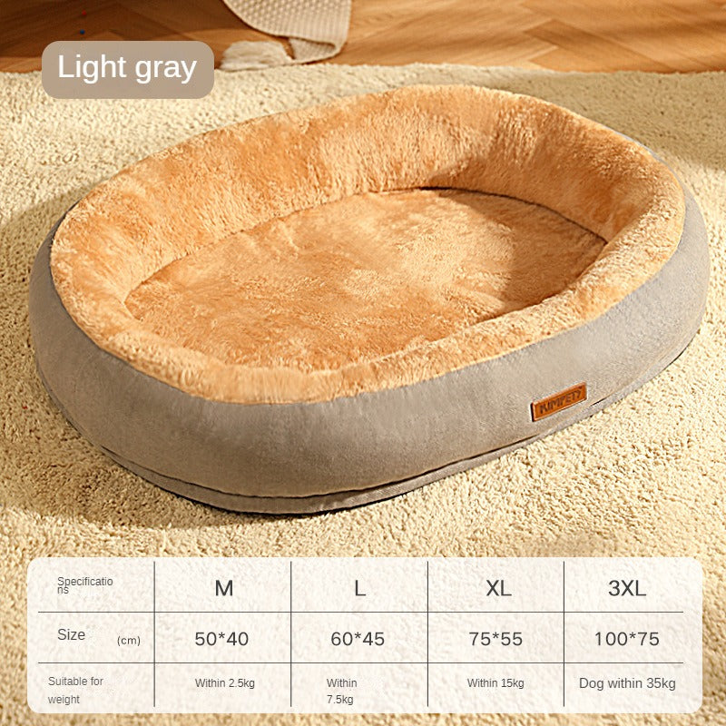 Cozy Cloud Sanctuary for Pets - Ultra-Soft Warm Plush Bed for Anxiety Relief - The Ultimate Sleep Haven for Dogs & Cats - Machine Washable & Easy Care