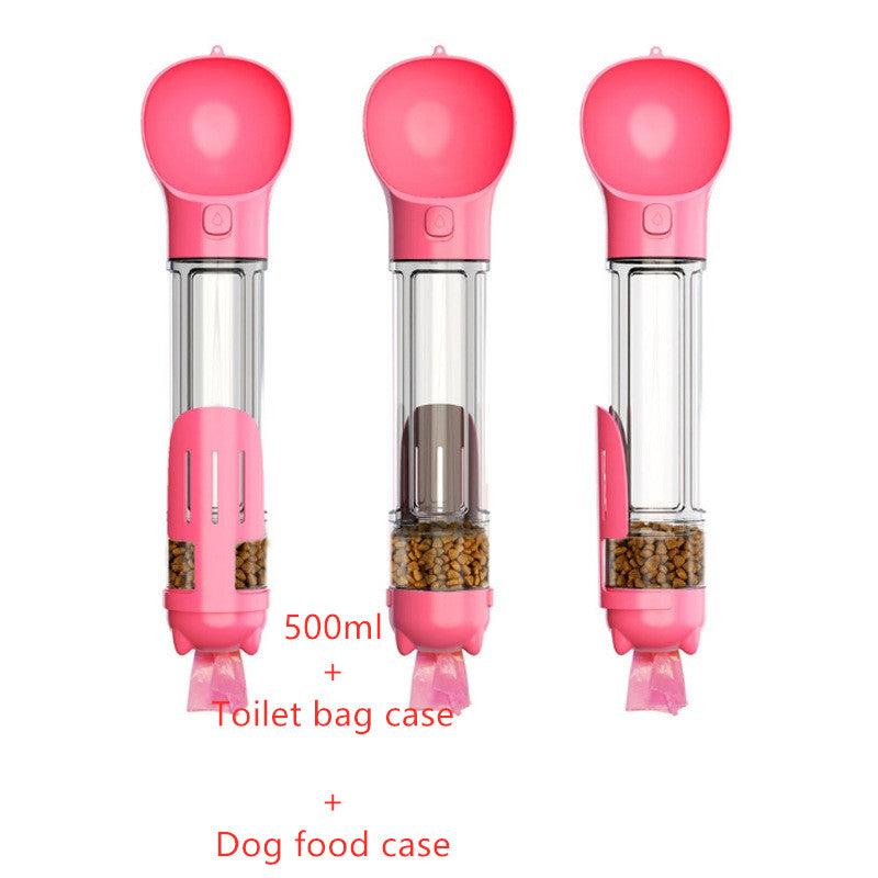 Ultimate All-in-One Outdoor Pet Companion: Hydration, Snack & Waste Cleanup System | Stress-Free Travel Water Bottle for Happy Adventures with Your Dog