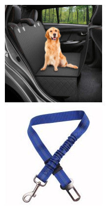 Premium Pet Travel Hammock with Calming Visual Window - Breathable, Waterproof Dog Back Seat Protector for Anxiety-Free Road Trips - Safe, Non-Slip Car Mat with Storage & Easy-Access Zippers