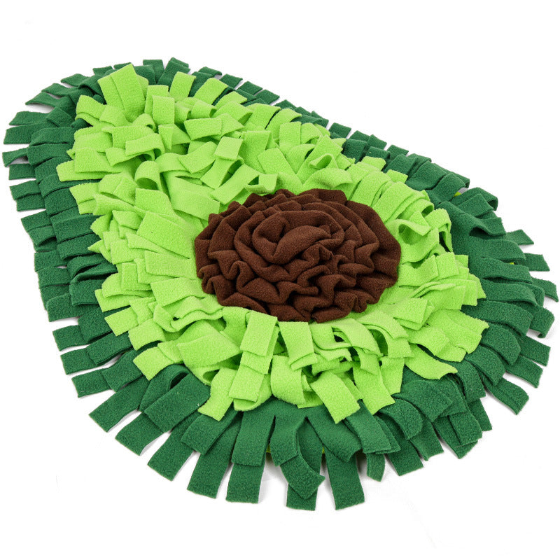 Avocado Foraging Enrichment Toy for Stress Relief & Mental Stimulation - Calming Pet Sniffing Mat to Relieve Boredom, Separation Anxiety & Encourage Natural Hunting Instincts