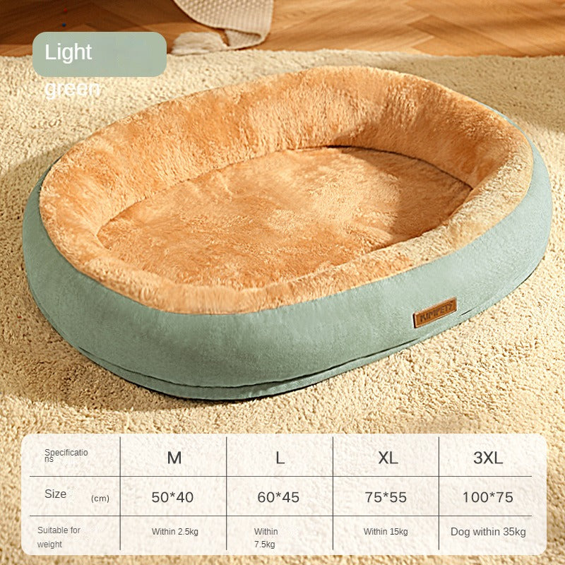 Cozy Cloud Sanctuary for Pets - Ultra-Soft Warm Plush Bed for Anxiety Relief - The Ultimate Sleep Haven for Dogs & Cats - Machine Washable & Easy Care