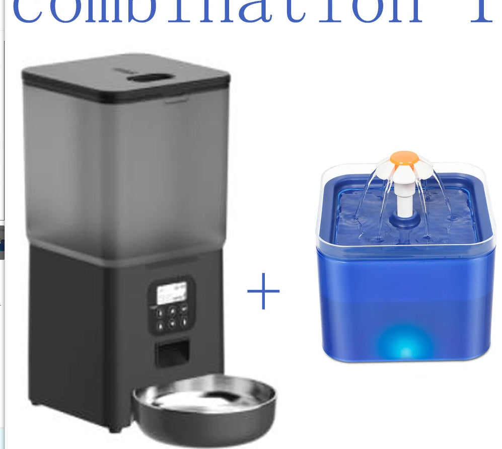 Fresh Flow Smart Pet Fountain - Encourage Healthy Hydration with Continuous Filtered Water, Soothing LED Nightlight & Whisper-Quiet Pump for Peace of Mind
