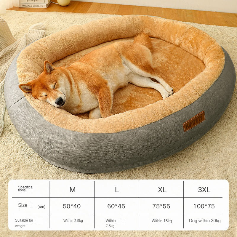 Cozy Cloud Sanctuary for Pets - Ultra-Soft Warm Plush Bed for Anxiety Relief - The Ultimate Sleep Haven for Dogs & Cats - Machine Washable & Easy Care