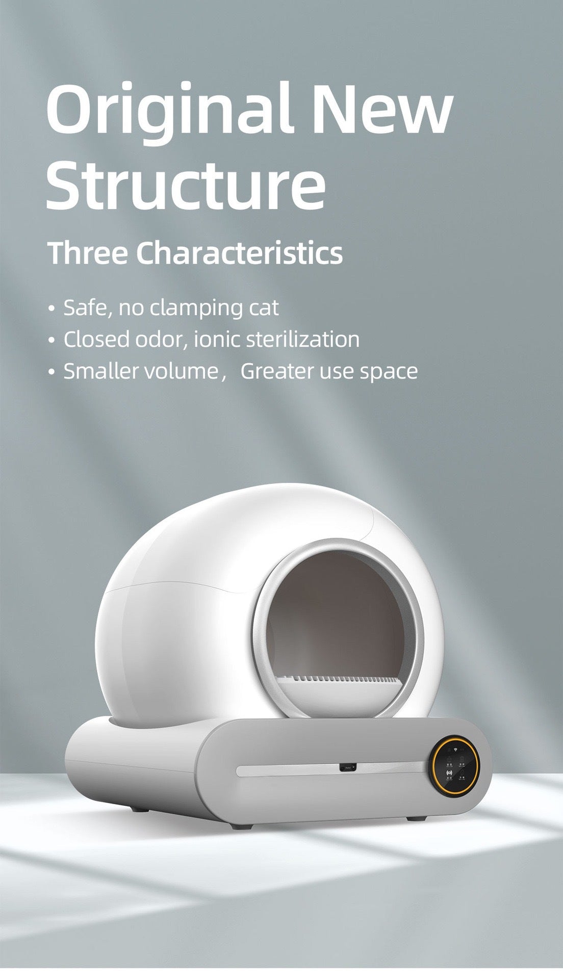 Premium Hands-Free Cat Toilet for a Fresh, Odor-Free Home - Quiet, Hygienic Smart Litter Robot that Keeps Your Pet Happy & Healthy
