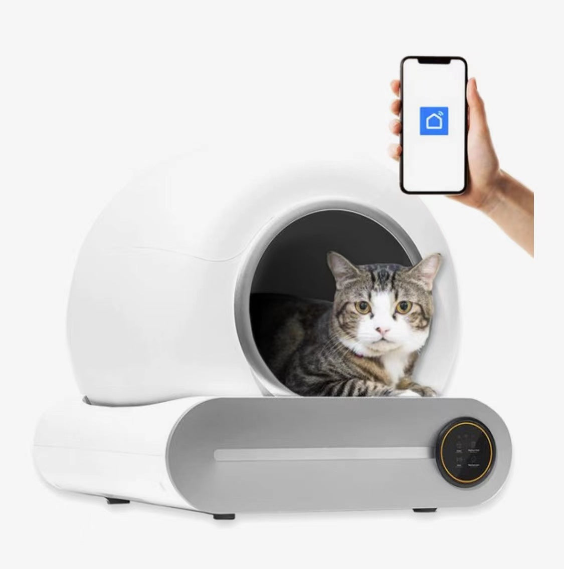 Premium Hands-Free Cat Toilet for a Fresh, Odor-Free Home - Quiet, Hygienic Smart Litter Robot that Keeps Your Pet Happy & Healthy