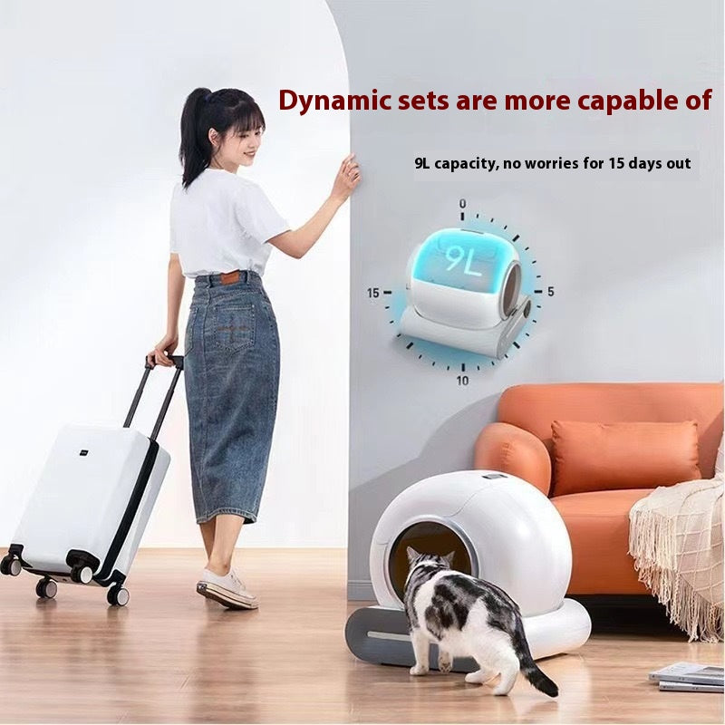 Premium Hands-Free Cat Toilet for a Fresh, Odor-Free Home - Quiet, Hygienic Smart Litter Robot that Keeps Your Pet Happy & Healthy