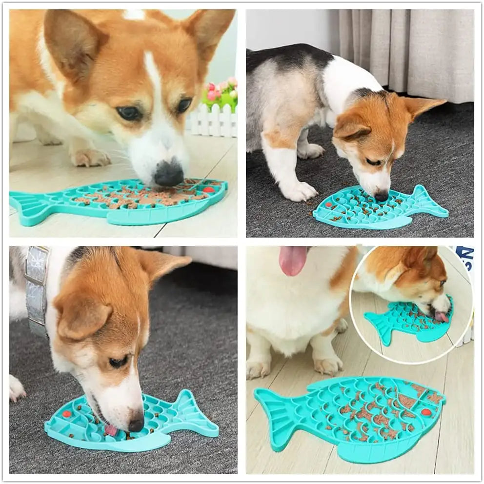 Calming Dog Lick Pad for Anxiety Relief & Boredom - Interactive Enrichment Tray for Healthy Digestion - Premium Soft Silicone Slow Feeder for Happy, Stress-Free Grooming & Treats