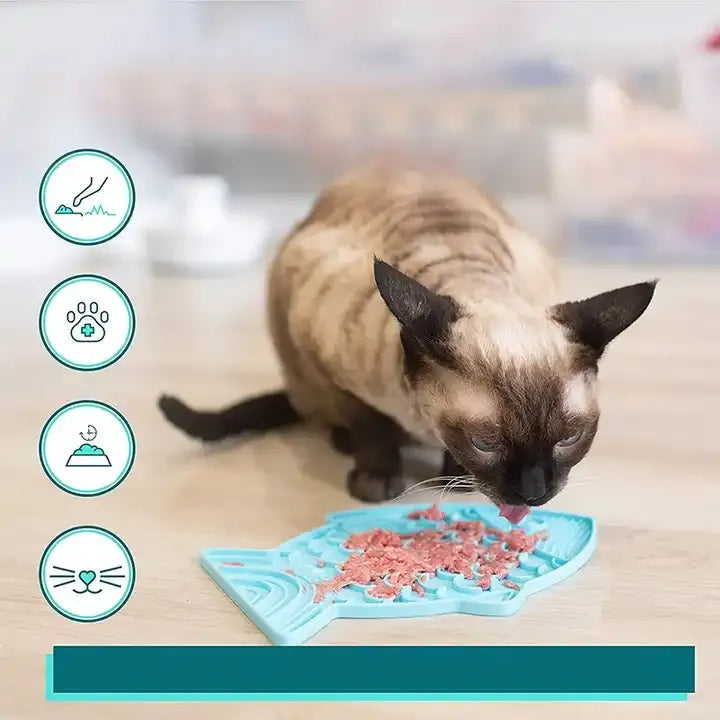 Calming Dog Lick Pad for Anxiety Relief & Boredom - Interactive Enrichment Tray for Healthy Digestion - Premium Soft Silicone Slow Feeder for Happy, Stress-Free Grooming & Treats