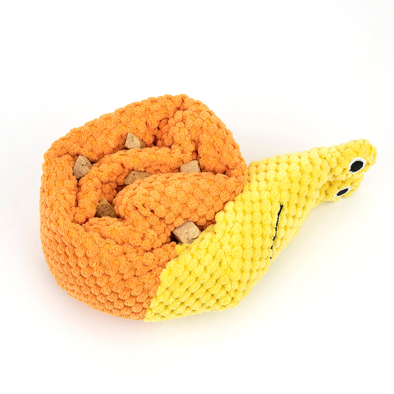 Calming Snail Snuffle Buddy for Dogs - Relieve Anxiety & Boredom with Soft Enrichment Play, Strengthening the Bond Through Interactive Hide-and-Seek Fun