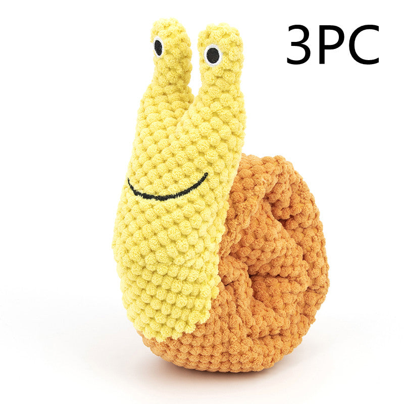 Calming Snail Snuffle Buddy for Dogs - Relieve Anxiety & Boredom with Soft Enrichment Play, Strengthening the Bond Through Interactive Hide-and-Seek Fun