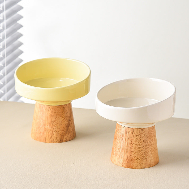 Premium Orthopedic Pet Dining Plate - Stress-Free Comfort for Cats & Puppies, Promotes Healthy Digestion & Posture, Modern Raised Ceramic Design for Happy, Mess-Free Mealtimes