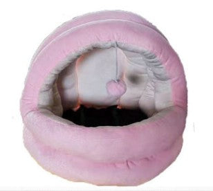 Luxury Cozy Pet Sanctuary - Warm & Secure Hideaway Nest for Cats and Small Dogs, Ultra-Soft Cuddle Cave with Playful Toy for Deep Sleep and Relaxation