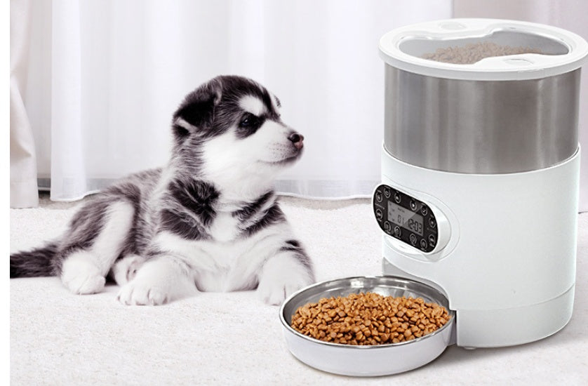 Connected Care Smart Pet Feeder – Ensure Healthy Meals Anytime with Remote App Control, Personalized Voice Messages, and Hygienic Stainless Steel Bowl for Total Peace of Mind