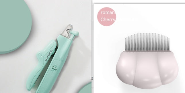 Safe & Gentle Illuminated Pet Grooming Tool - Stress-Free Nail Care for Dogs & Cats - Protect Your Fur Baby with Precision LED Light & Easy-Clean Collector