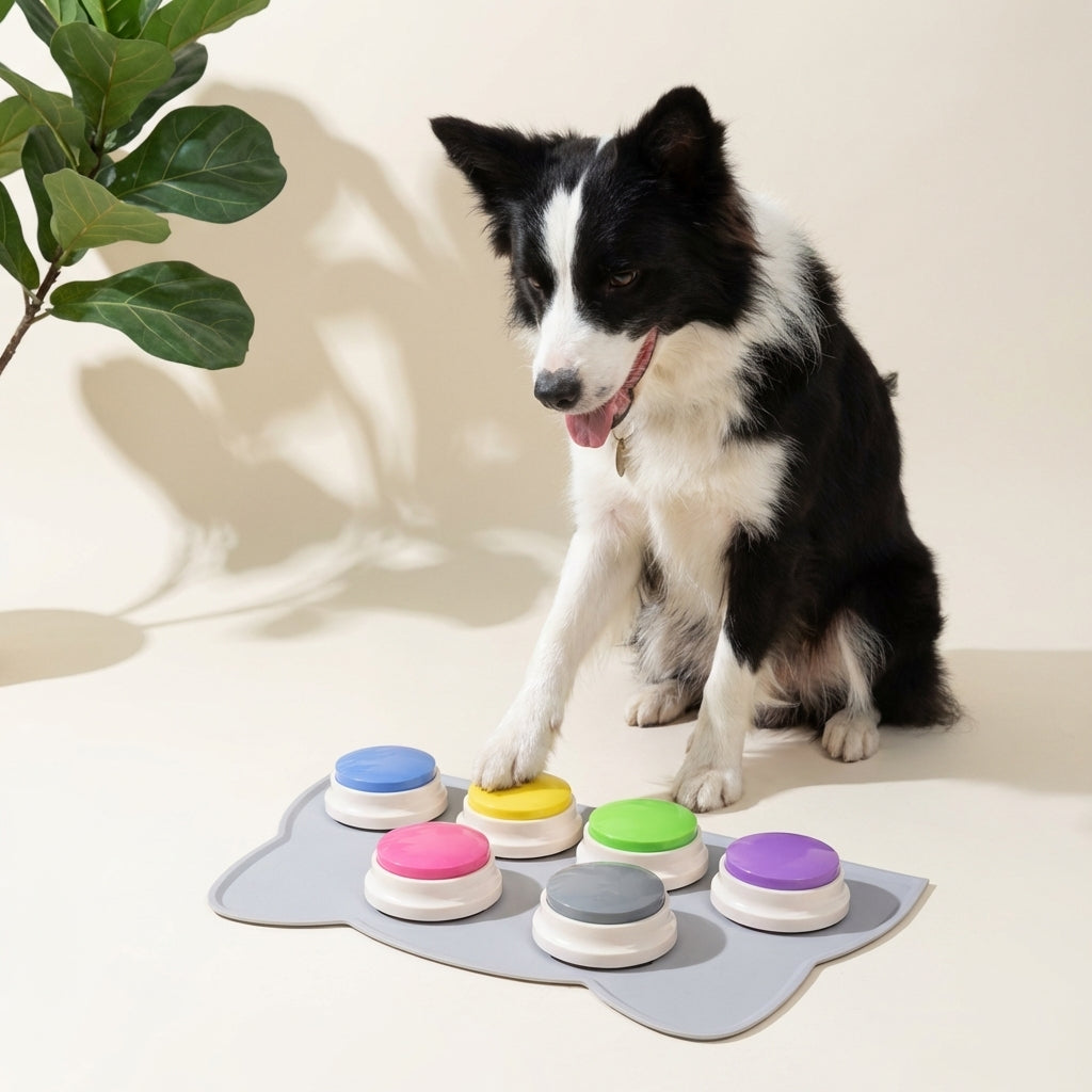Unlock Your Pet's Voice – Interactive Communication Buttons for Bonding & Mental Enrichment – Fun, Recordable Speech Training Buzzers for Dogs & Cats