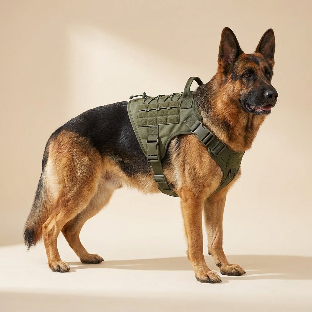 Guardian Series K9 Adventure Vest – Secure & Comfortable Military-Style Harness for Hiking, Training, and Your Loyal Companion's Outdoor Missions