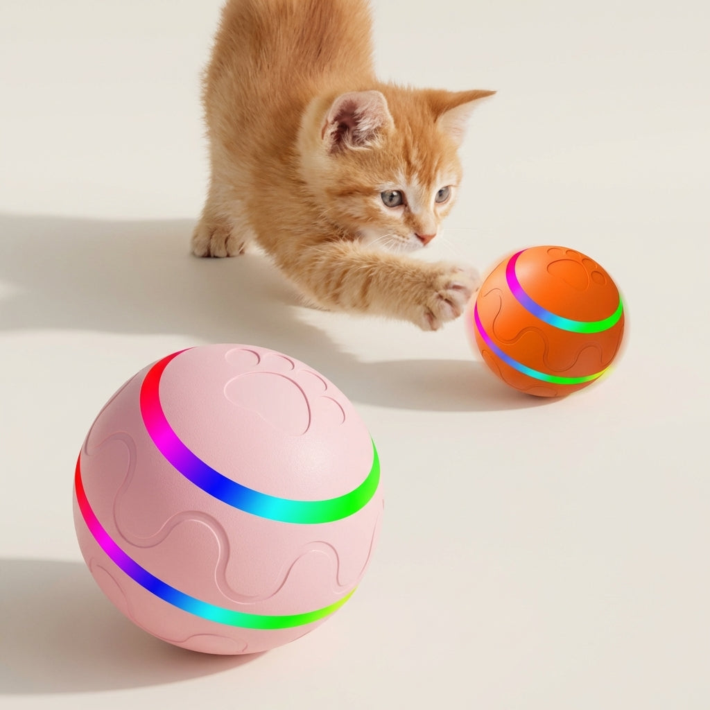The Ultimate Boredom Buster: Intelligent Self-Rolling Companion for Active Pets – Safe, Whisper-Quiet Silicone Design for Healthy, Happy Playtime