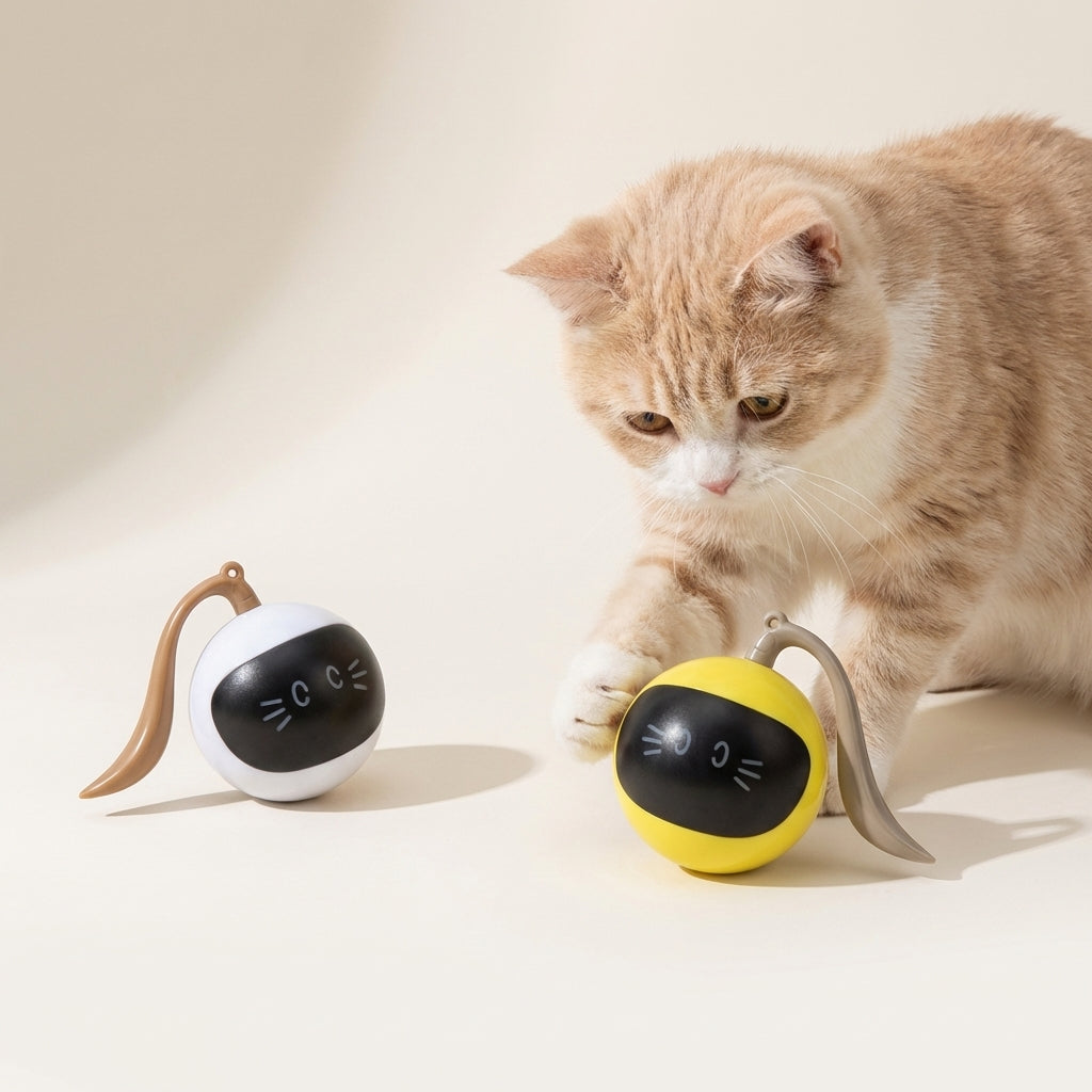 Interactive Hide-and-Seek Enrichment Center – Stimulate Natural Hunting Instincts with Erratic "Prey" Motion & Scratch-Resistant Fabric