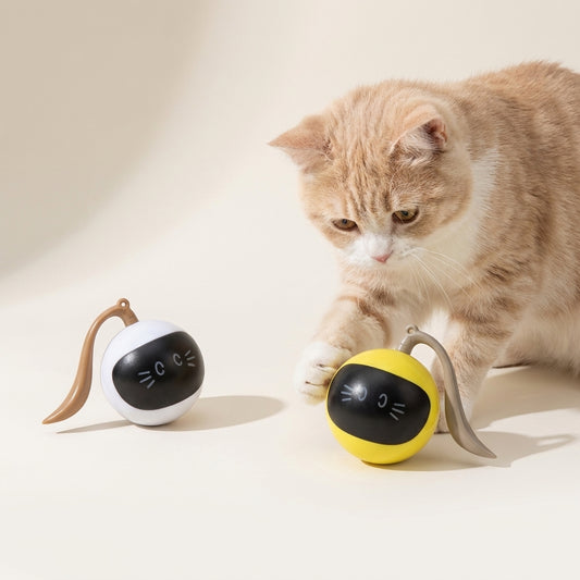 Interactive Hide-and-Seek Enrichment Center – Stimulate Natural Hunting Instincts with Erratic "Prey" Motion & Scratch-Resistant Fabric