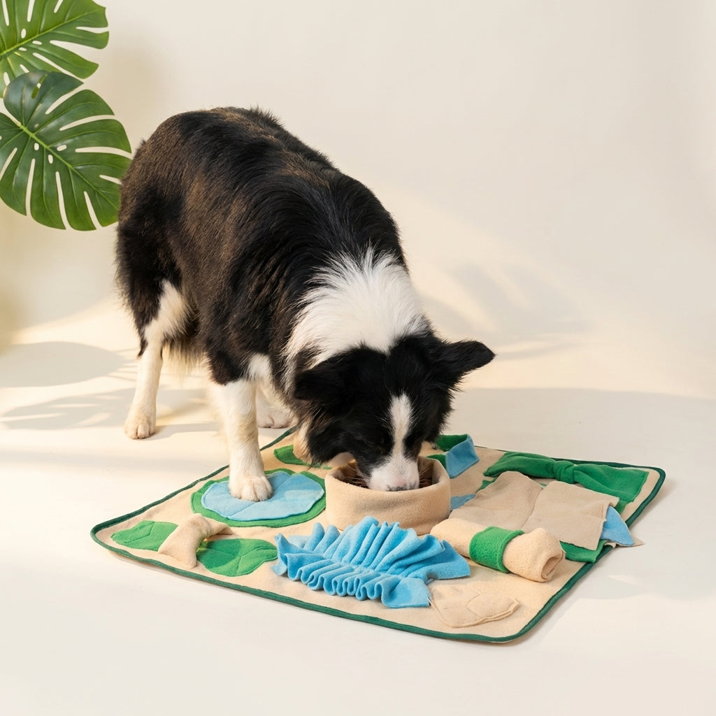 Premium Pet Enrichment Snuffle Mat - Interactive Boredom Buster & Stress Relief Foraging Blanket - Promotes Mental Stimulation & Calming Natural Instincts for Happy Dogs