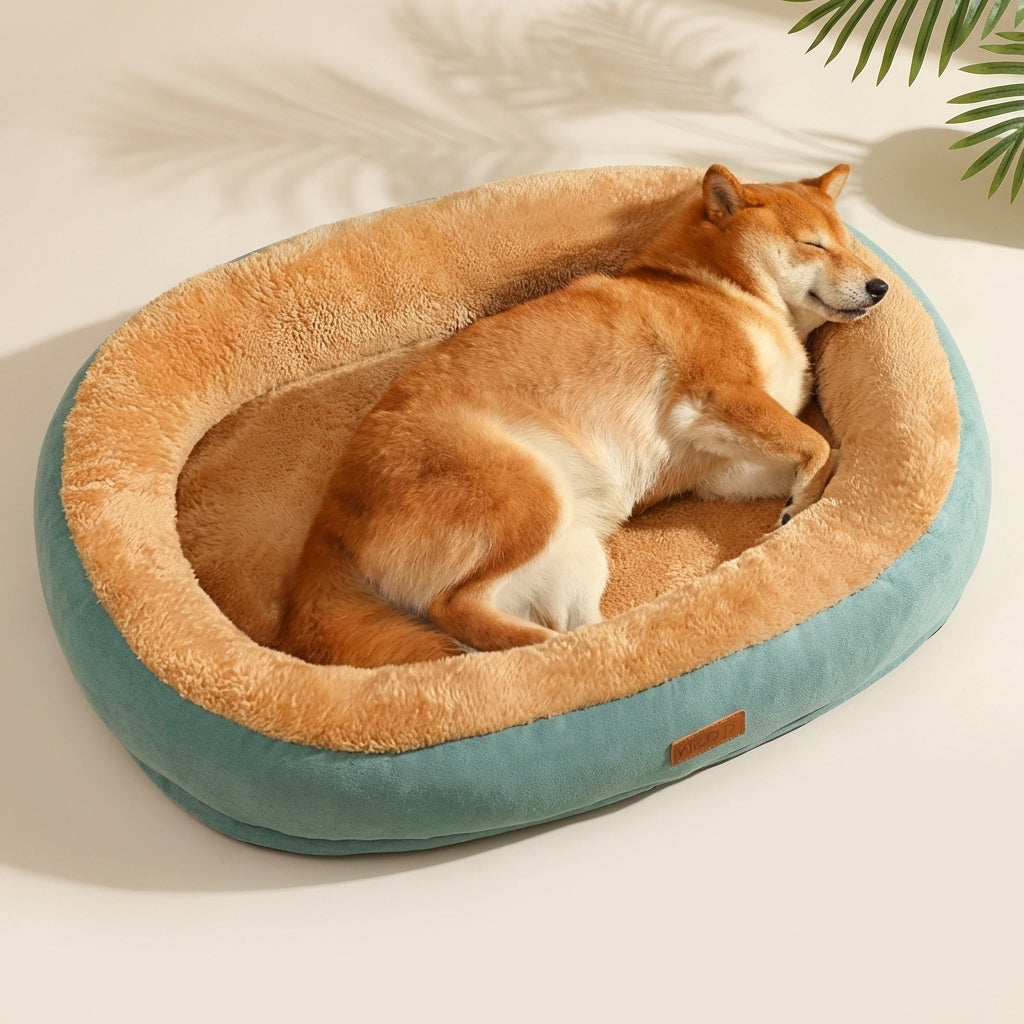 Cozy Cloud Sanctuary for Pets - Ultra-Soft Warm Plush Bed for Anxiety Relief - The Ultimate Sleep Haven for Dogs & Cats - Machine Washable & Easy Care