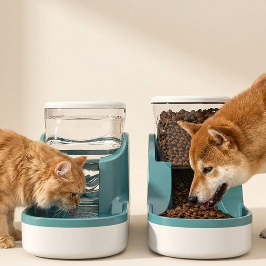 Peace of Mind Automatic Pet Feeder & Water Dispenser - Constant Fresh Supply for Happy, Hydrated Pets - Stress-Free Feeding Solution for Busy Owners & Travelers