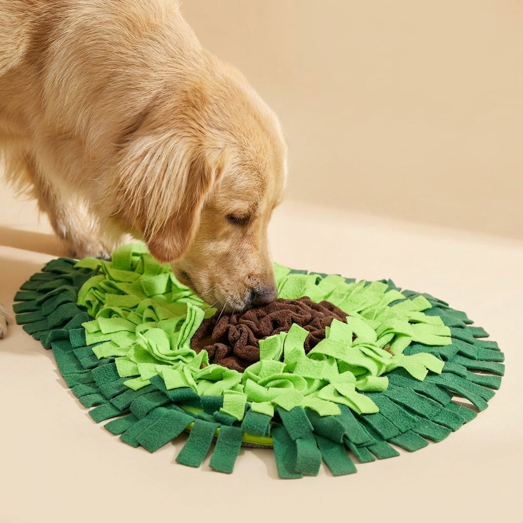 Avocado Foraging Enrichment Toy for Stress Relief & Mental Stimulation - Calming Pet Sniffing Mat to Relieve Boredom, Separation Anxiety & Encourage Natural Hunting Instincts