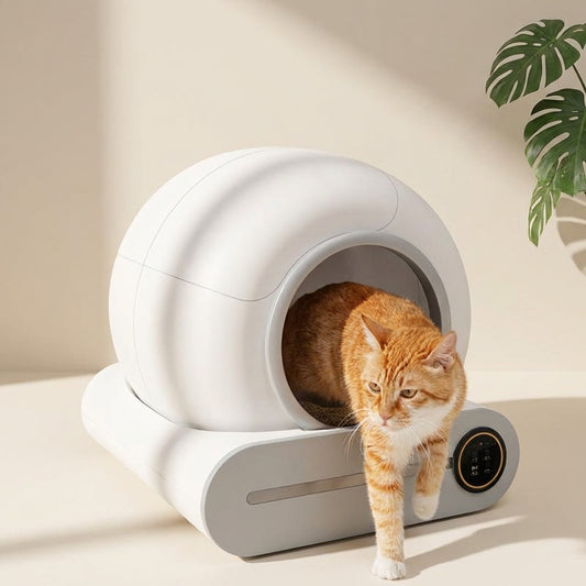 Premium Hands-Free Cat Toilet for a Fresh, Odor-Free Home - Quiet, Hygienic Smart Litter Robot that Keeps Your Pet Happy & Healthy
