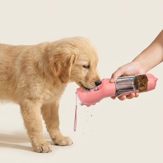 Ultimate All-in-One Outdoor Pet Companion: Hydration, Snack & Waste Cleanup System | Stress-Free Travel Water Bottle for Happy Adventures with Your Dog