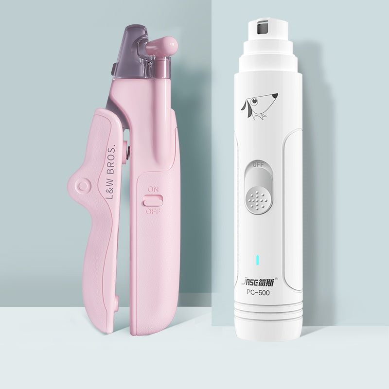 Safe & Gentle Illuminated Pet Grooming Tool - Stress-Free Nail Care for Dogs & Cats - Protect Your Fur Baby with Precision LED Light & Easy-Clean Collector