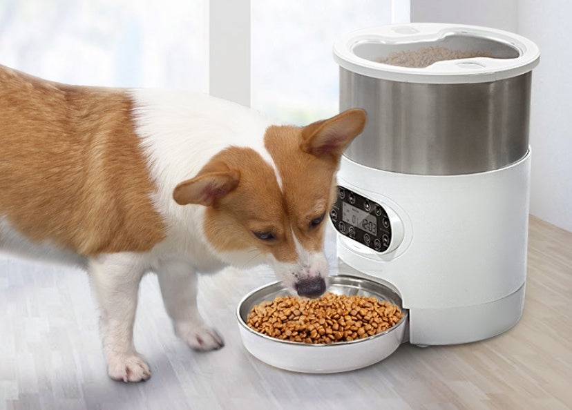 Connected Care Smart Pet Feeder – Ensure Healthy Meals Anytime with Remote App Control, Personalized Voice Messages, and Hygienic Stainless Steel Bowl for Total Peace of Mind