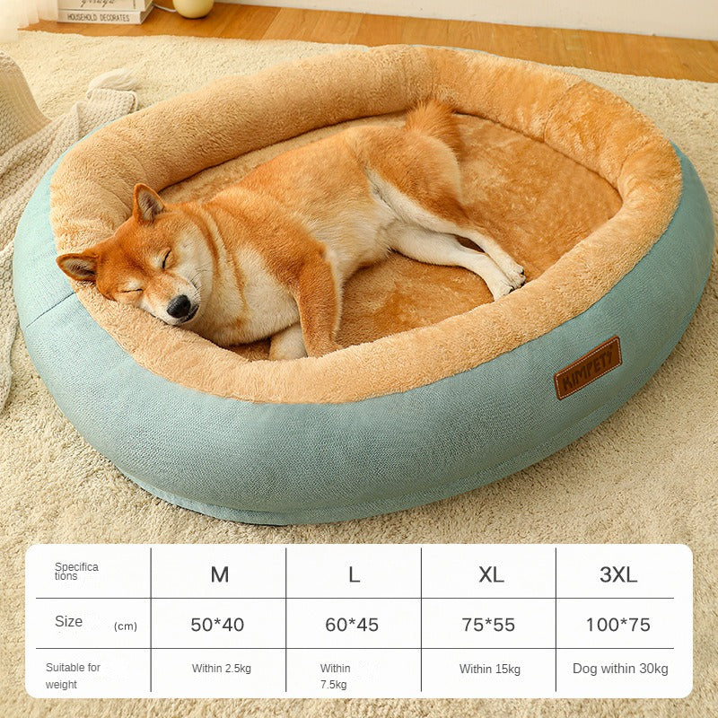 Cozy Cloud Sanctuary for Pets - Ultra-Soft Warm Plush Bed for Anxiety Relief - The Ultimate Sleep Haven for Dogs & Cats - Machine Washable & Easy Care