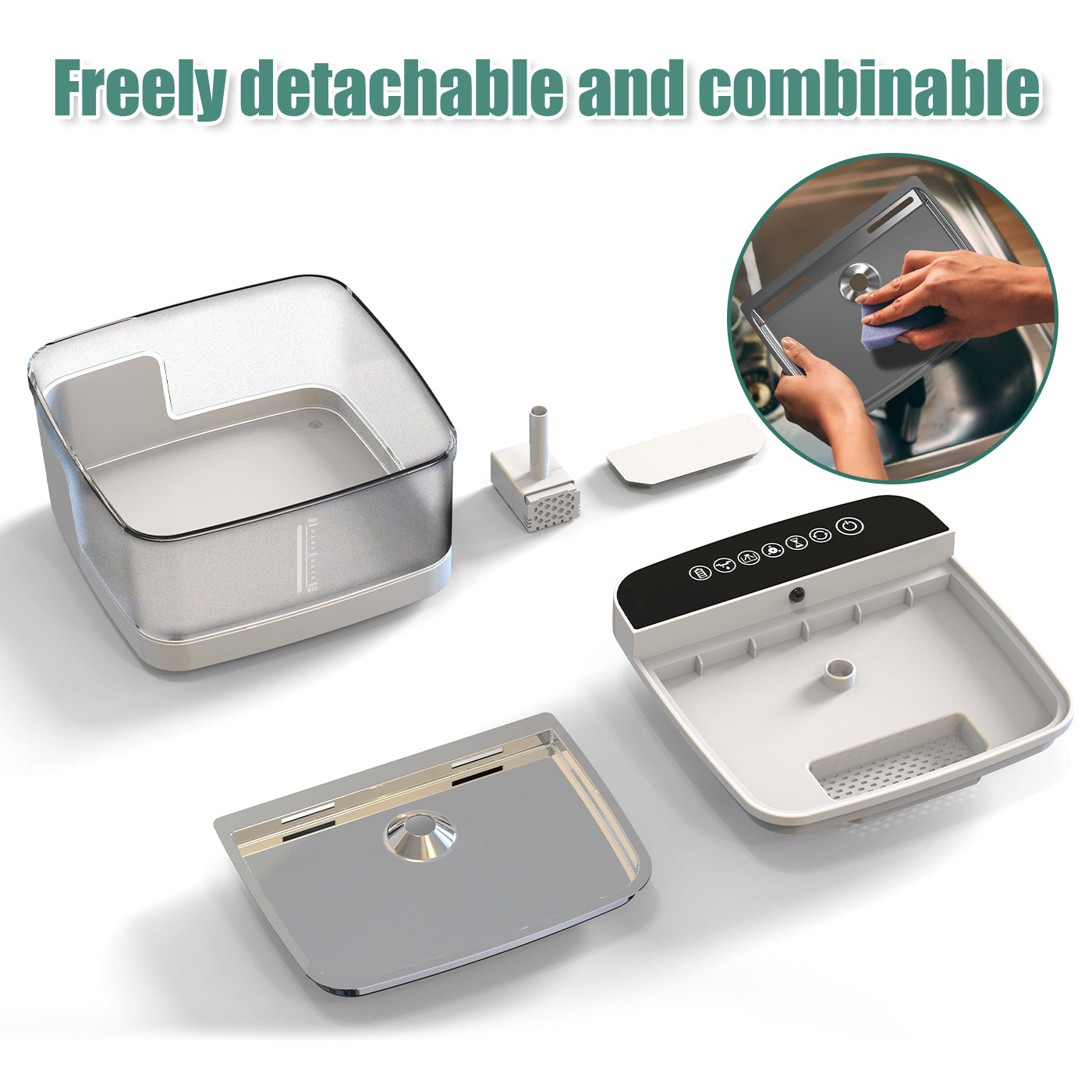 Whisper-Quiet Fresh Water Oasis – Encourages Hydration & Supports Kidney Health – Hygienic, Sleep-Friendly Automatic Fountain for Cats & Dogs – Peace of Mind for Loving Owners