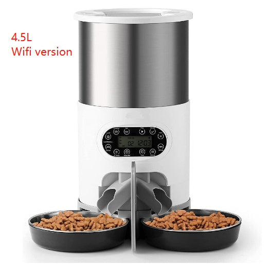 Connected Care Smart Pet Feeder – Ensure Healthy Meals Anytime with Remote App Control, Personalized Voice Messages, and Hygienic Stainless Steel Bowl for Total Peace of Mind