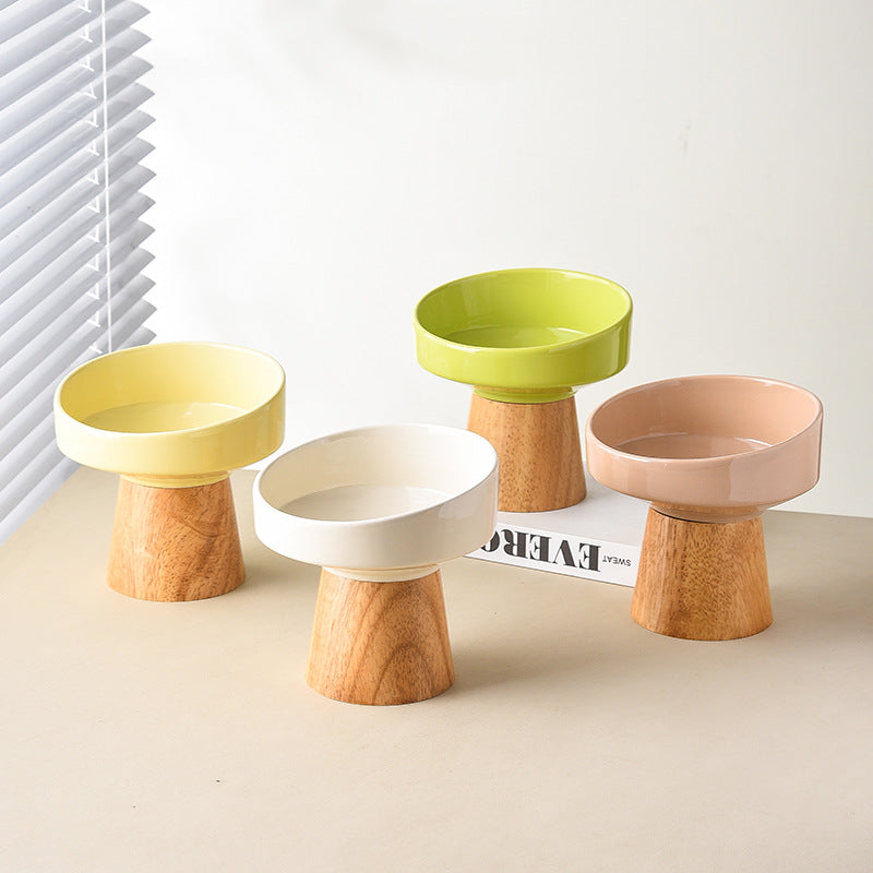 Premium Orthopedic Pet Dining Plate - Stress-Free Comfort for Cats & Puppies, Promotes Healthy Digestion & Posture, Modern Raised Ceramic Design for Happy, Mess-Free Mealtimes