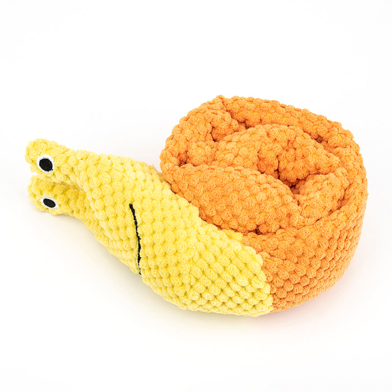 Calming Snail Snuffle Buddy for Dogs - Relieve Anxiety & Boredom with Soft Enrichment Play, Strengthening the Bond Through Interactive Hide-and-Seek Fun
