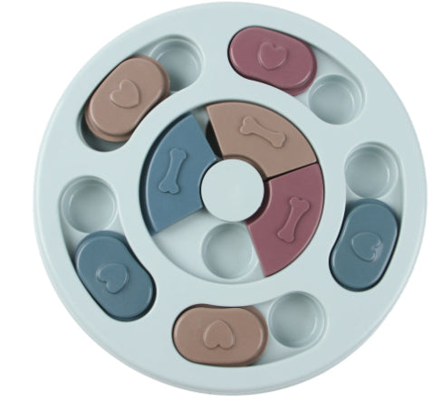 Premium Brain Enrichment Pet Toy - Relieves Boredom & Anxiety - Fun Treat Puzzle for Smart Dogs - Promotes Mental Stimulation & Healthy Eating Habits