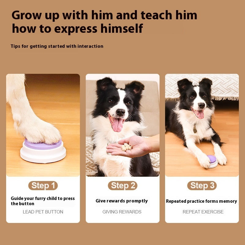 Unlock Your Pet's Voice – Interactive Communication Buttons for Bonding & Mental Enrichment – Fun, Recordable Speech Training Buzzers for Dogs & Cats